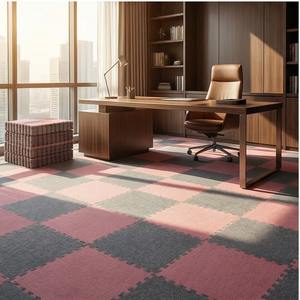 Alfombra de Espuma EVA Encastrable de 10 mm, 60x60 cm – Suelo Suave con Reducción de Ruido para Oficina y Hotel - Product Image 1