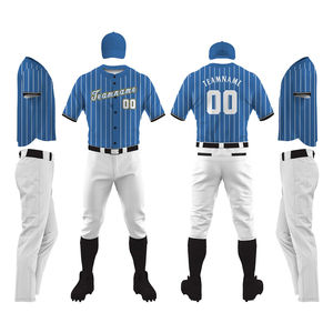 Venta caliente Hombres Uniforme de béisbol Uniforme de diseño de etiqueta privada Etiqueta privada Su propio diseño Conjuntos de Jersey y pantalón de béisbol - Product Image 1