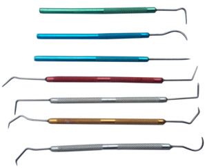 CERA CARVERS/SONDAS Cera Carver/Sondas Acero inoxidable Multi Color Anodizado Cera herramientas de trabajo para dentistas - Product Image 1