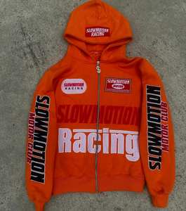 Streetwear personnalisé Boxy Puff Sweat à capuche qualité brodée recadrée éponge française personnage unique motif graphique décontracté - Product Image 5