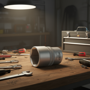 Hazet 1/2'' 6-Point Square <b>Socket</b> with Traction Profile and Knurling - Product Image 3