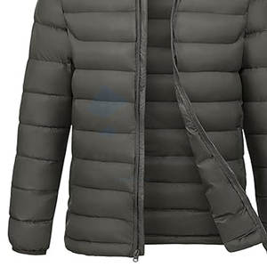Wholesale Mens Detachable Hood Puffer Jacket Lightweight Water Resistant Insulated <b>Winter</b> <b>Coat</b> Logo Printing Patch Embroidery - Product Image 2