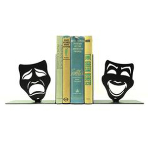 Abordable Metal Joker Face Serre-Livres Noir Décoratif Européen Accessoires Cadeaux Ornements Organisateur Artisanat - Product Image 1