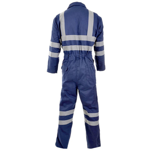 Mono de trabajo de talla generosa Hi Viz Superior de peso pesado azul marino oscuro con pierna interior 31 - Product Image 3