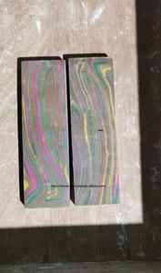 Escamas de mango de cuchillo de piedra reconstituida pulida, con diseño de cuerno de vaca y cuerno de búfalo, artesanía natural, ecológicas, elegantes y con efecto perla único - Product Image 4