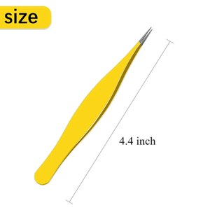 Nouveau style 2025 – Pince à épiler ANNAAIF en acier inoxydable de haute qualité, réutilisable, légère et sûre, à pointe carrée, pour poils incarnés (lot de 6) - Product Image 2