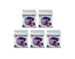 Cápsulas de Chocolate Caliente Tassimo Cadbury x8 (Paquete de 5, Total 40 Bebidas) - Product Image 1