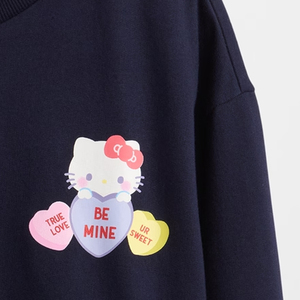 Sweat-shirt tendance pour filles pour les activités de plein air et d'intérieur / Design à col rond avec manches longues Design décontracté à porter au quotidien Pas cher - Product Image 5