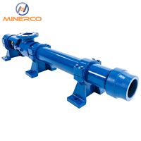 Pompe à Cavité Progressive Industrielle MINERCO, Conception Rotor-Stator en Acier Inoxydable, Pression Maximale 48 bars, pour le Transfert de Boues et de Produits Chimiques