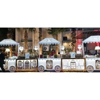 Comptoir de repas de mariage pour les fonctions extérieures Table de buffet pliable à DEL pour les événements, la restauration et les réceptions