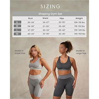 Vente en gros de ensembles de yoga pour femmes personnalisables en 2 pièces, respirants, sans couture, en coton/polyester/spandex, séchage rapide, vêtements de sport pour toutes les saisons