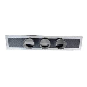 Plénum en mousse de polyuréthane à 3 zones avec 3 raccords et colliers en aluminium de 100, 127, 150 et 160 mm - Product Image 4