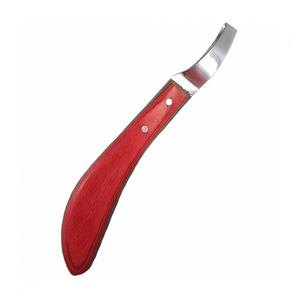 Cuchillo de pezuña Mango de madera Bordes afilados dobles Herradores de calidad superior Cuchillos de pezuña para caballos Ganado Vaca Animales - Product Image 2