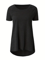 T-shirt à manches courtes col rond imprimé vintage pour femme, lot de 3 pièces, en Spandex, lavage enzymatique, emballage personnalisé, décontracté, motifs diamants, séchage rapide