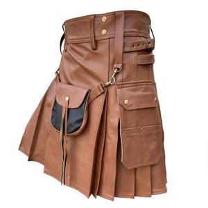 Kilts en cuir de haute qualité, dernière collection tendance, style décontracté, kilts en cuir de dernière génération. - Product Image 4