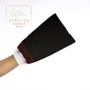 Gants de bain en coton biologique à double couche Gant d'exfoliation doux pour les soins de la peau sensible Polisseuse pour le corps Traitement de spa Douche - Product Image 3