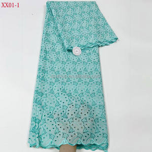 XX01 2024 <span class=keywords><strong>coton</strong></span> suisse haute qualité dentelle sèche cristal <span class=keywords><strong>coupon</strong></span> africain dentelle <span class=keywords><strong>tissu</strong></span> mariage robe de mariée pour la fête - Product Image 5