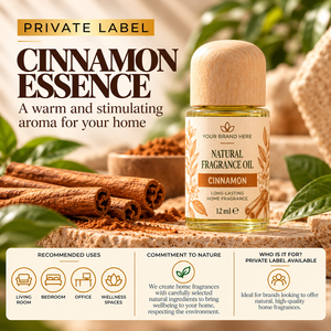 Esencia de Canela OEM 12ml |   Aroma Oriental Picante para el Hogar |   Fabricante de Marca Privada España - Product Image 3