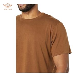 Vente en gros 100% pur coton T-Shirt surdimensionné lourd impression personnalisée mode décontracté à manches courtes Slim Fit grande taille avant Logo blanc - Product Image 4
