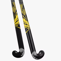 Palo de hockey profesional personalizado de calidad superior, palo de hockey de campo de carbono de edición limitada multicolor