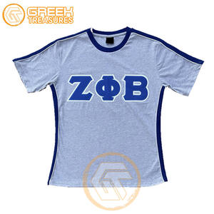 เสื้อยืดผู้หญิงผ้าคอตตอนสูง XL เสื้อผ้าสโมสร Zeta Phi Beta ชุดเป็นพี่น้องลำลองไฮเทคธรรมดาขายส่ง - Product Image 1