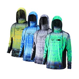 Chemise de pêche respirante personnalisée unisexe grande taille à manches longues anti-UV 50+ séchage rapide impression par sublimation performance 100% polyester - Product Image 1