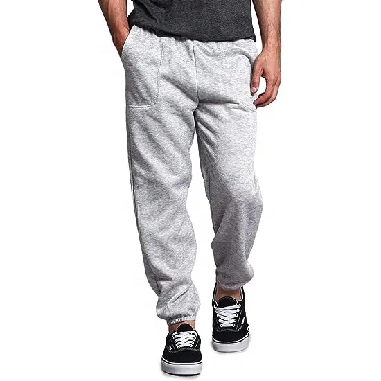 Custom Basic Jogger Fleece Sports Pants Regular Men Jogger Pants Loose Fit Casual Sweat Pants Fabricante Logotipo personalizado
