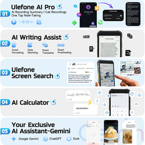 โทรศัพท์มือถือ <span class=keywords><strong>Ulefone</strong></span> RugKing Global 4G รุ่นทนทาน ระบบปฏิบัติการ Android 15 กันน้ำ หน่วยความจำ 16GB+256GB แบตเตอรี่ 9600mAh รองรับ NFC - Product Image 4