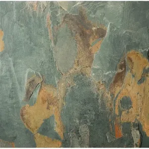 Emser S14SL921616CAL Carrelage de sol et mur en ardoise doré de 16 "x 16" pour murs extérieurs, cour et salon - Product Image 1