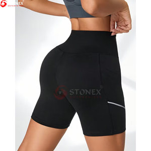 Shorts de yoga pour femmes, nouveau style, taille haute, extensible, confortable, respirant, séchage rapide, vêtements de sport fabriqués au Pakistan, vente en gros - Product Image 2