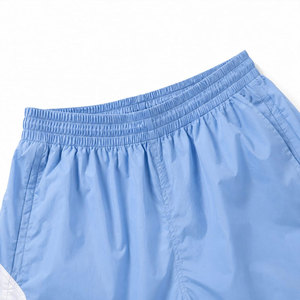 Conjunto de pantalones cortos cortavientos con capucha y cremallera para hombre, estampado de fantasmas de dibujos animados, azul, blanco, de secado rápido, ropa informal de verano para exteriores - Product Image 5