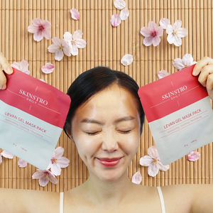 SKINSTRO ชุดมาส์กไฮโดรเจลที่ผ่านการทดสอบทางผิวหนังจากเกาหลี 4 ชิ้น กลิ่นดอกไม้อ่อนโยนเพื่อการบำรุงผิวให้ชุ่มชื้น ปลอบประโลม และฟื้นฟูผิว - Product Image 1