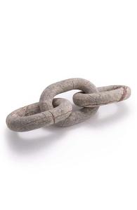 Luxury Beige White Marble Loop Knot Sculpture Unique Art Craft Chain Link for Living <b>Room</b> & Desktop Home Decor - Product Image 3