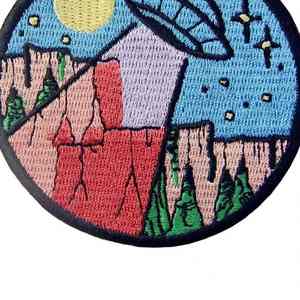 Best Selling Custom Chenille Patches | 3D Embroidered Circle <b>Square</b> Round Patches for Apparel Hats & Accessories Wholesale - Product Image 5