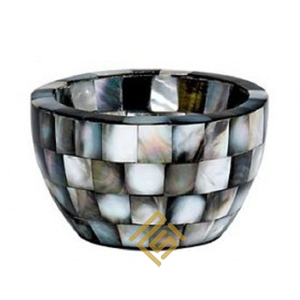 Corne Os Résine Haute Qualité En Bois Bol À Soupe Design Antique Finition Moderne Matériau Naturel Décor En Métal Bols De Service Époxy - Product Image 2