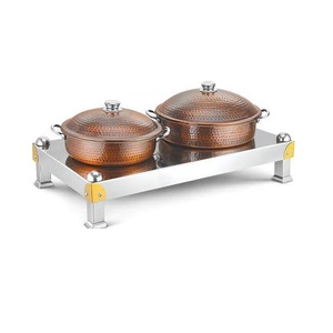 Heavy Food Container Large Space Food Container Multi Specification Unique Hammered Dishes Dinnerware Copper Chafing Dish - Product Image 6