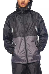 Top Qualité Imperméable Nylon Léger Coupe-Vent Survêtement Ensemble Hommes Couleur Unie Hommes Coupe-Vent Costume - Product Image 4