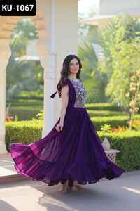 New Designer <b>Women</b> Wedding Wear and Festival Function Wear Heavy Embroidery and <b>Sequence</b> work Anarkali Georgette Gowns <b>for</b> <b>Women</b> - Product Image 4