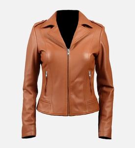 Chaqueta de cuero OEM para mujer, aspecto a la moda, alta durabilidad, etiquetado privado, proveedor verificado por Alibaba - Product Image 5