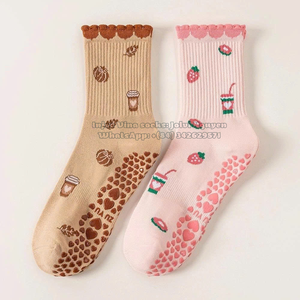 Calcetines Deportivos Heart Grip, Antideslizantes, de Algodón Elástico, Transpirables, Cómodos, para Yoga, Pilates, Fitness, Modernos, para Entrenamiento en Interiores - Product Image 6