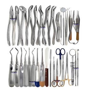 Ensemble d'instruments d'extraction dentaire allemand de 74 pièces, pinces d'extraction, élévateurs, prix de gros, directement de l'usine Wenquar - Product Image 1