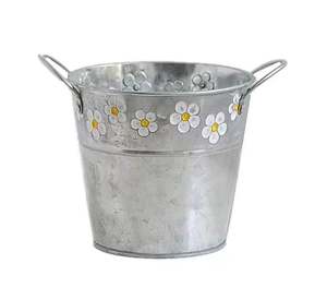 Jardinières en métal galvanisé à la main de conception attrayante jardinière de décoration intérieure de qualité de luxe au prix le plus bas - Product Image 2