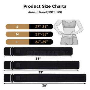 Ceinture de musculation respirante en néoprène et nylon, réglable, pour l'entraînement en salle de sport et le soutien lors de levées de poids lourds - Product Image 3