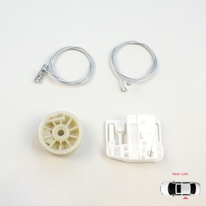 Kit de réparation de lève-vitre arrière gauche BWR272 pour Megane MK2 2002-2008 4/5 portes 8200028070 - Product Image 1