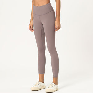 Leggings de yoga décontractés pour femmes vêtements de sport de compression à haute élasticité solide avec logo de taille poches de gymnastique d'été - Product Image 2