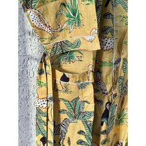 Indian Cotton Forest Animal Art Long Kimono Robes <b>Dresses</b> <b>for</b> <b>Womens</b> Night Sleep Wear Vintage <b>Swim</b> Bikini Ethnic Plus Size Kurta - Product Image 4