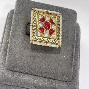 Classique traditionnel porter à la main Fusion plaqué or bague élégante pour les mariages fêtes fiançailles porter pour les femmes - Product Image 1