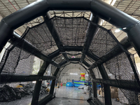 Cage de frappe de baseball gonflable géante commerciale, portable, en PVC, pour l'entraînement et la pratique du baseball, équipement de jeu sportif extérieur