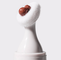 Stylo à lèvres liquide satiné Your Logo, effet estompeur, avec vitamine E, crème à lèvres, applicateur à bille métallique, pointe floquée, marron, baume hydratant torsadé