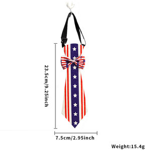 <strong>4th</strong> of <strong>July</strong> Tie Patriotic Necktie American Flag Necktie Bowtie for Independence Day Costume Accessories for Kids Party <strong>Decor</strong> - Product Image 6